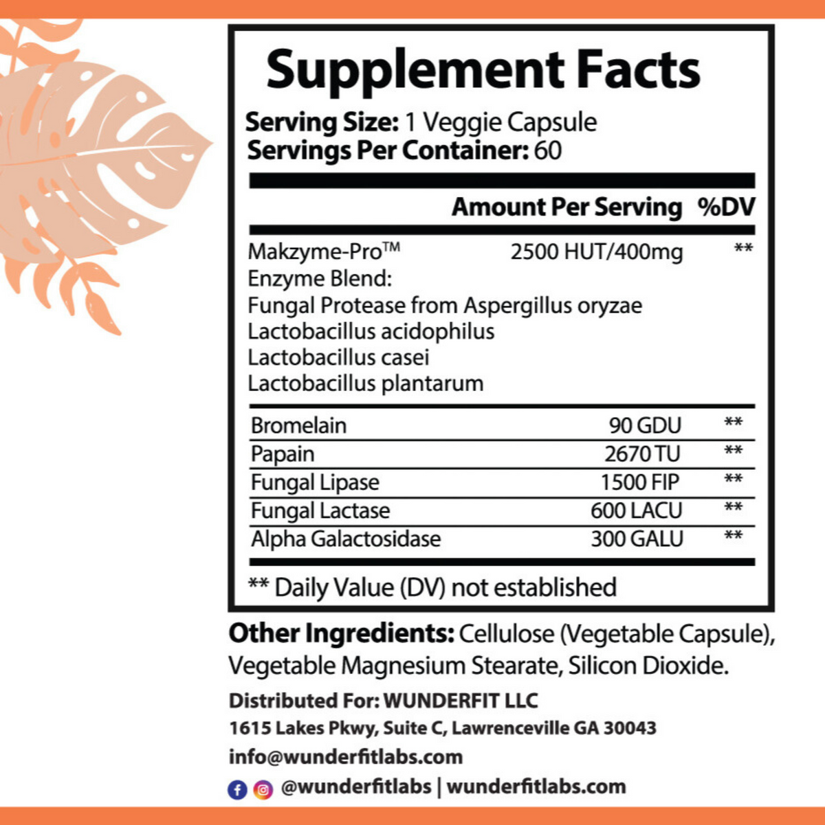 Digestive Enzymes, Capsules, 60 Servings