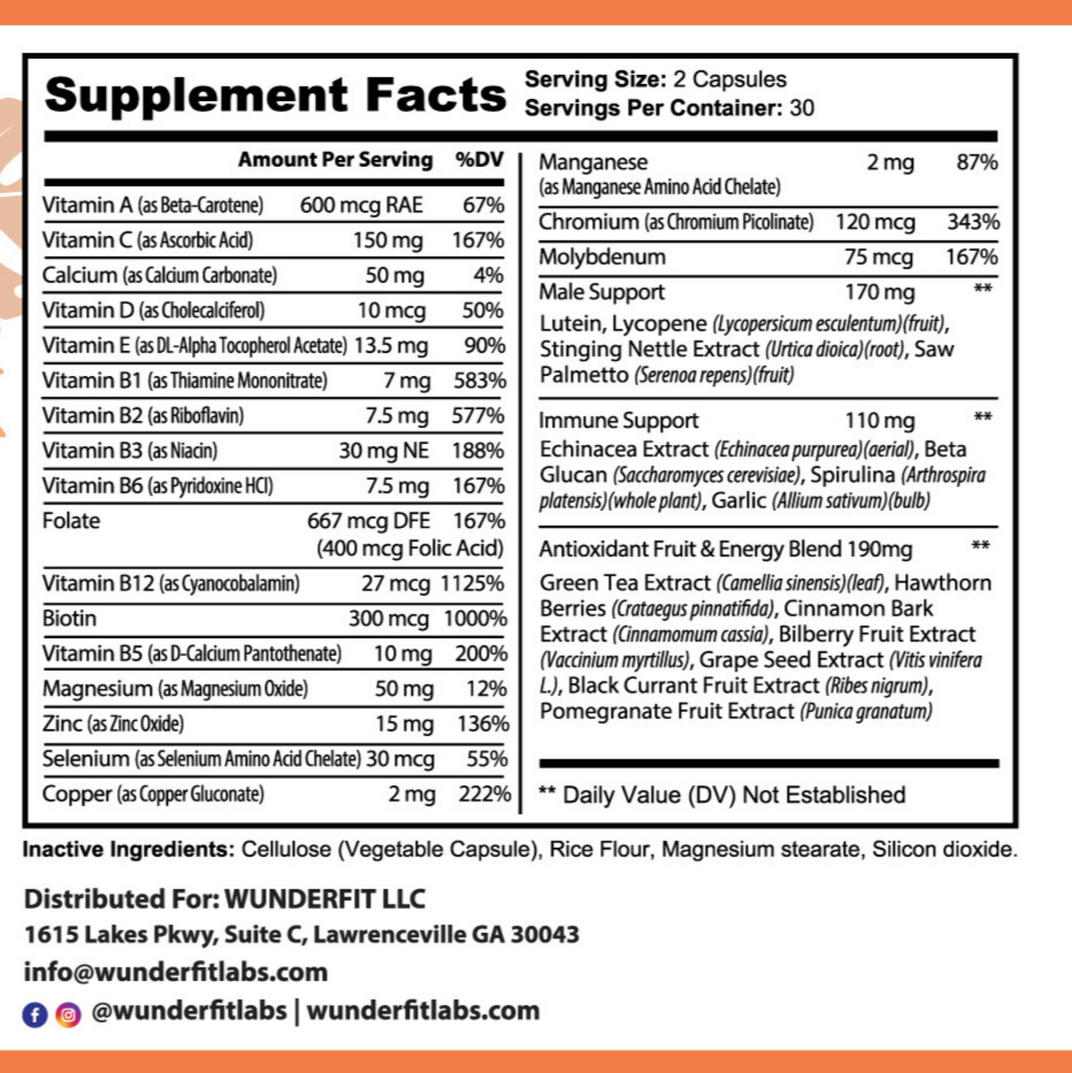 Men's Multivitamin, Capsules, 30 Servings