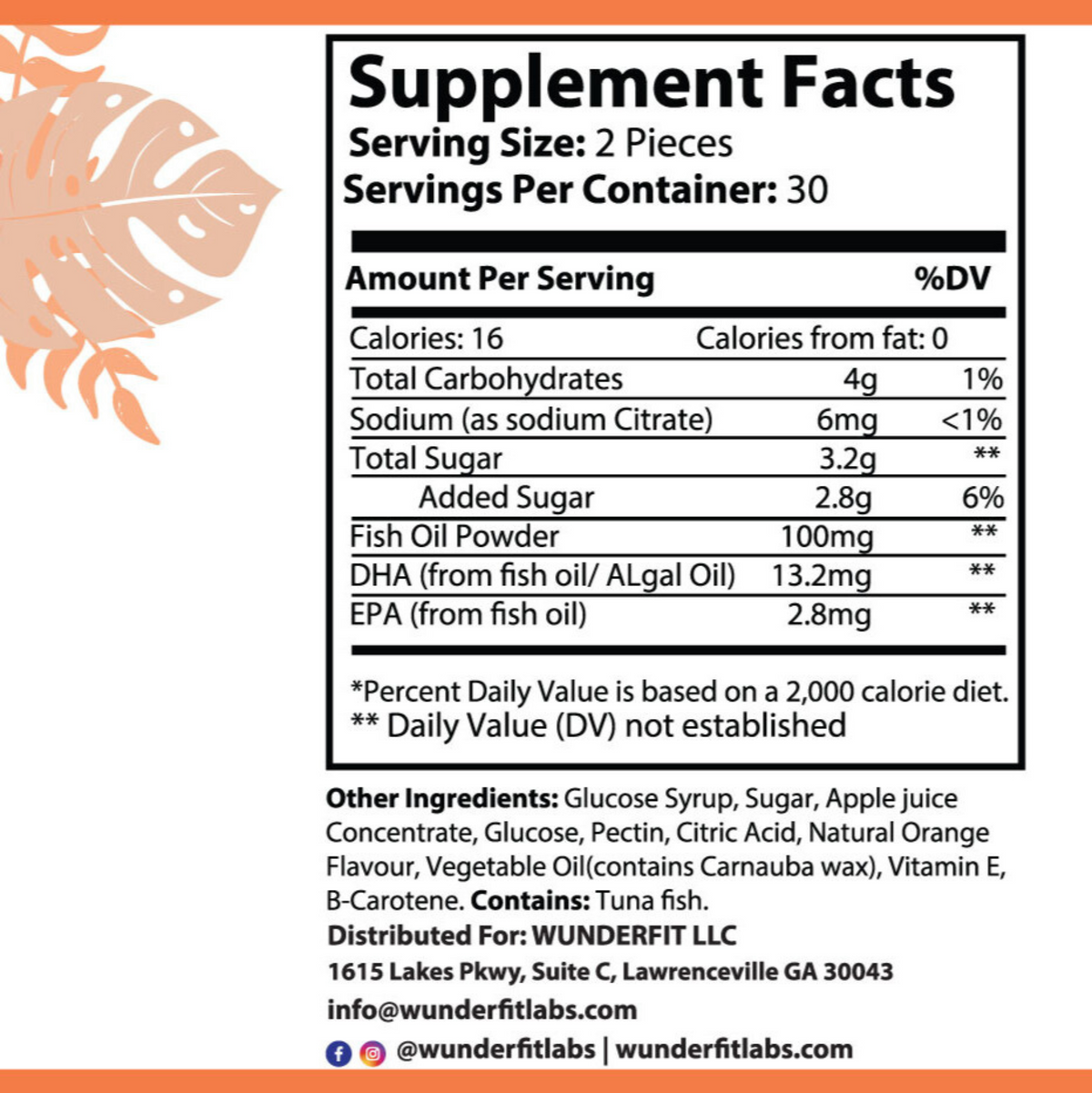 Omega 3, Gummies, 30 Servings