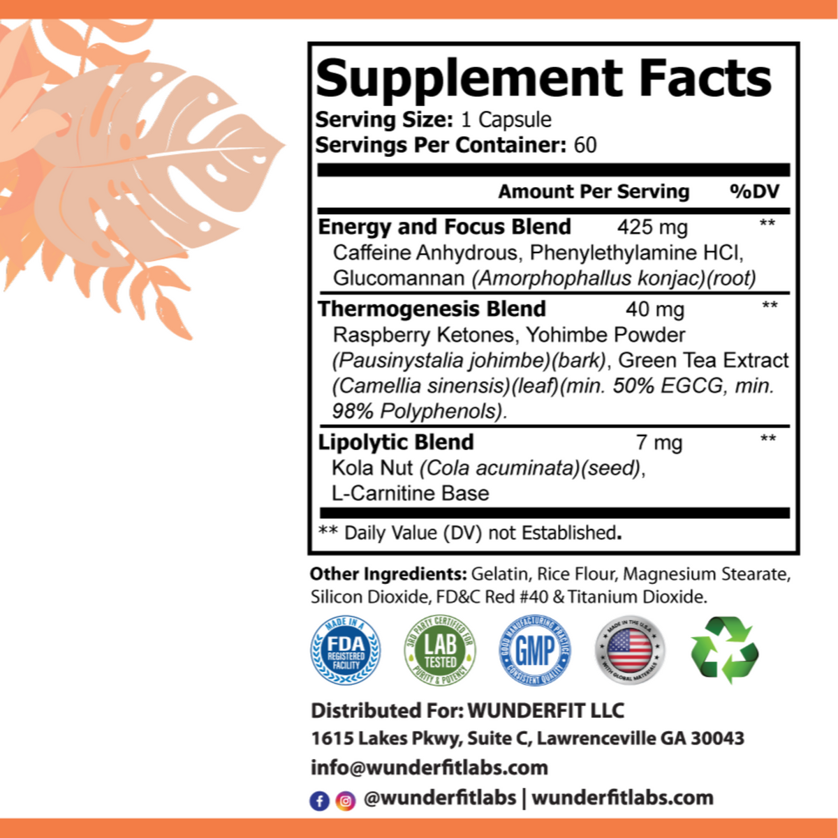 Oxy Burn, Capsules, 60 Servings