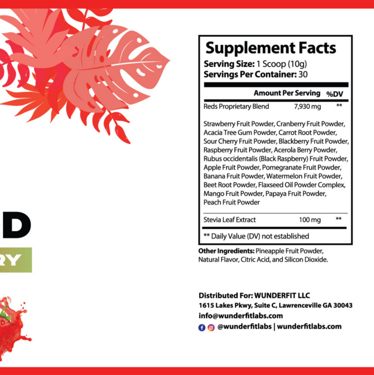 Reds Superfood, Powder, 30 Servings