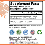 Resveratrol, Capsules, 60 Servings