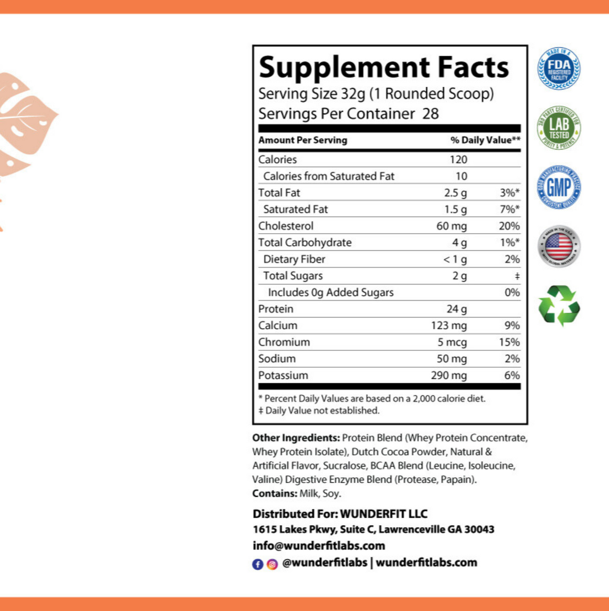 Whey, Powder, 28 Servings