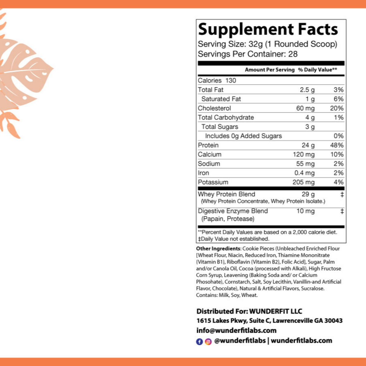 Whey, Powder, 28 Servings