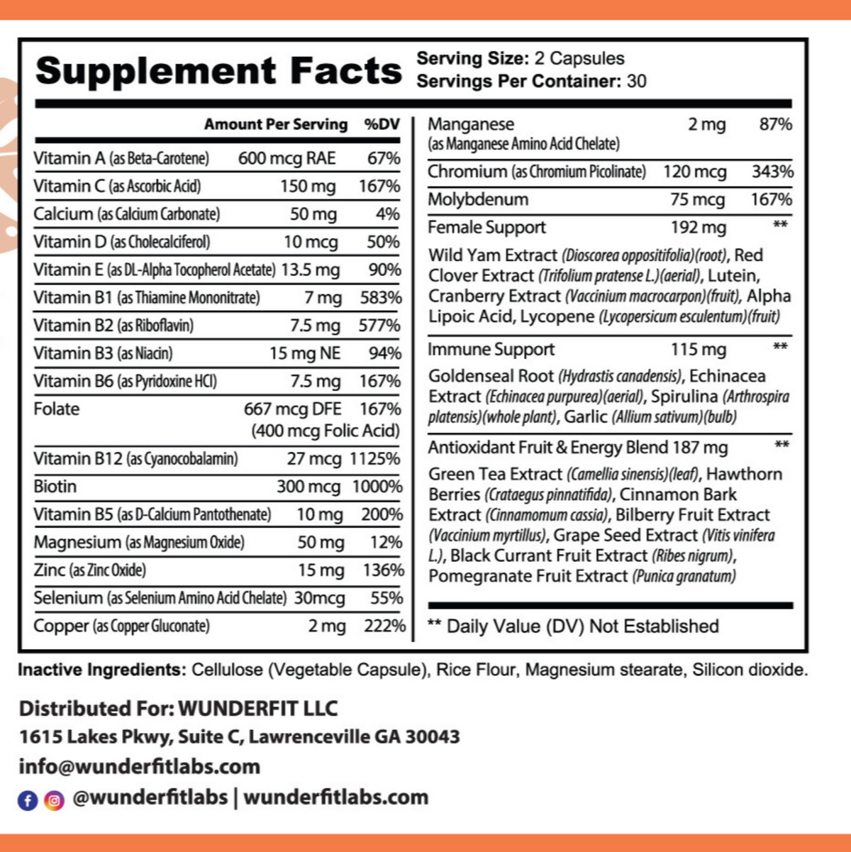 Women's Multivitamin, Capsules, 30 Servings