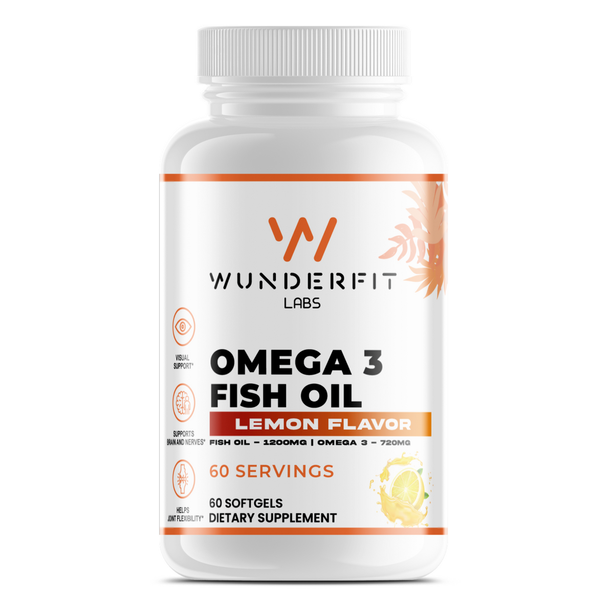 Omega 3 Fish Oil, Softgels, 60 Servings