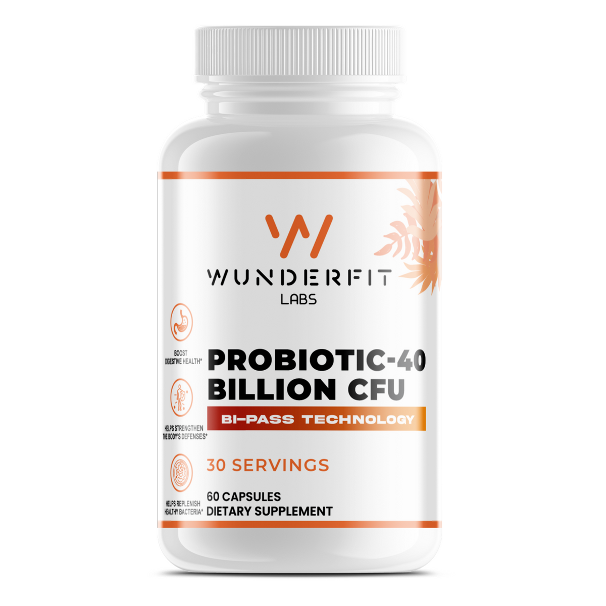 Probiotic-40 Billion CFU, Capsules, 30 Servings