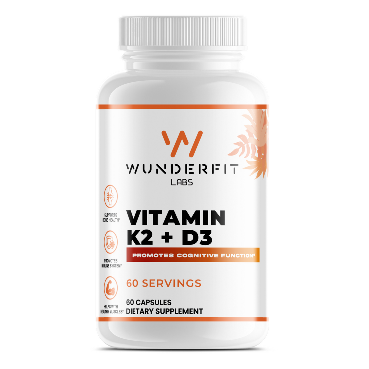 Vitamin K2 + D3, Capsules, 60 Servings